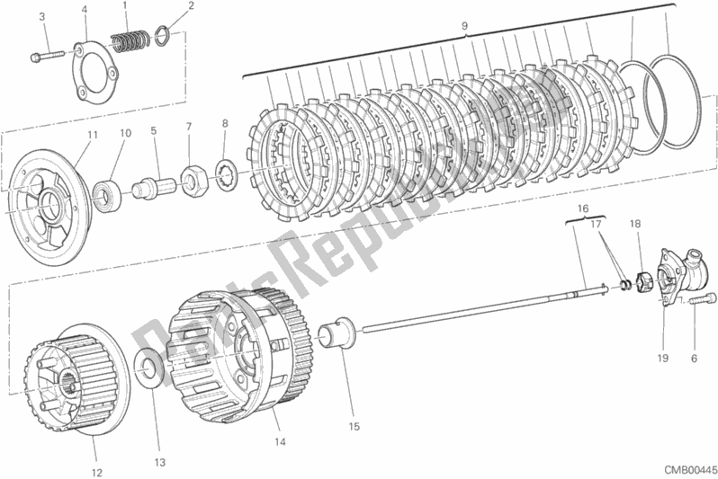 Toutes les pièces pour le Embrayage du Ducati Multistrada 1200 S Thailand 2016